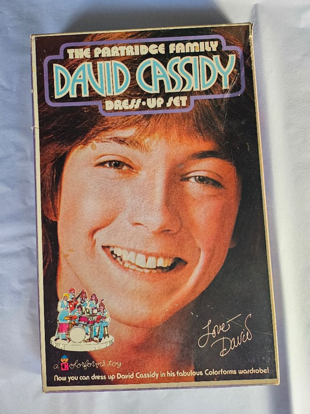 Rare 1970s David Cassidy Colorforms Dress Up Set The Partridge Family Toy